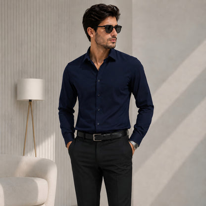 LAQASA Armaani Fabric – Navy Blue