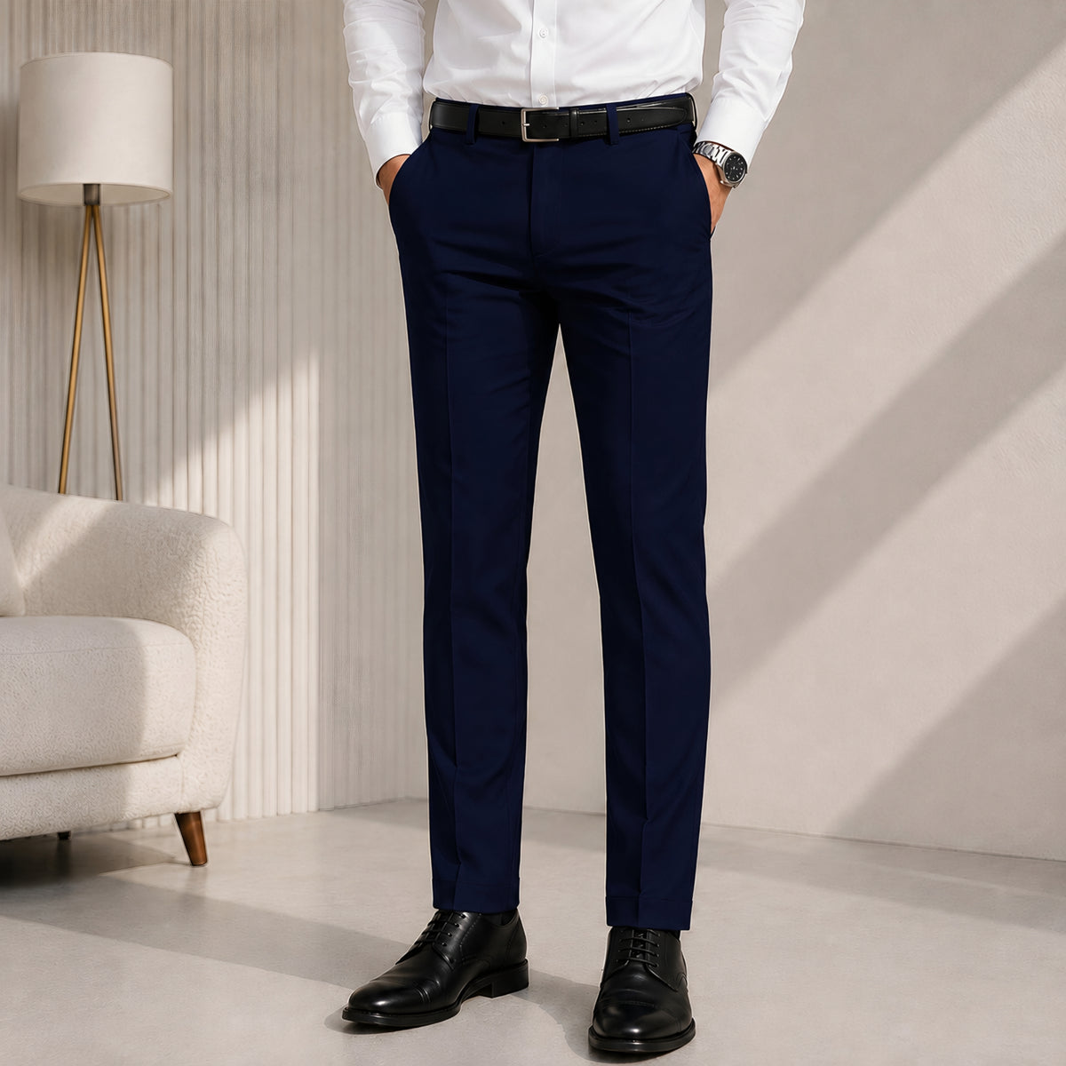 LAQASA Armaani Fabric – Navy Blue
