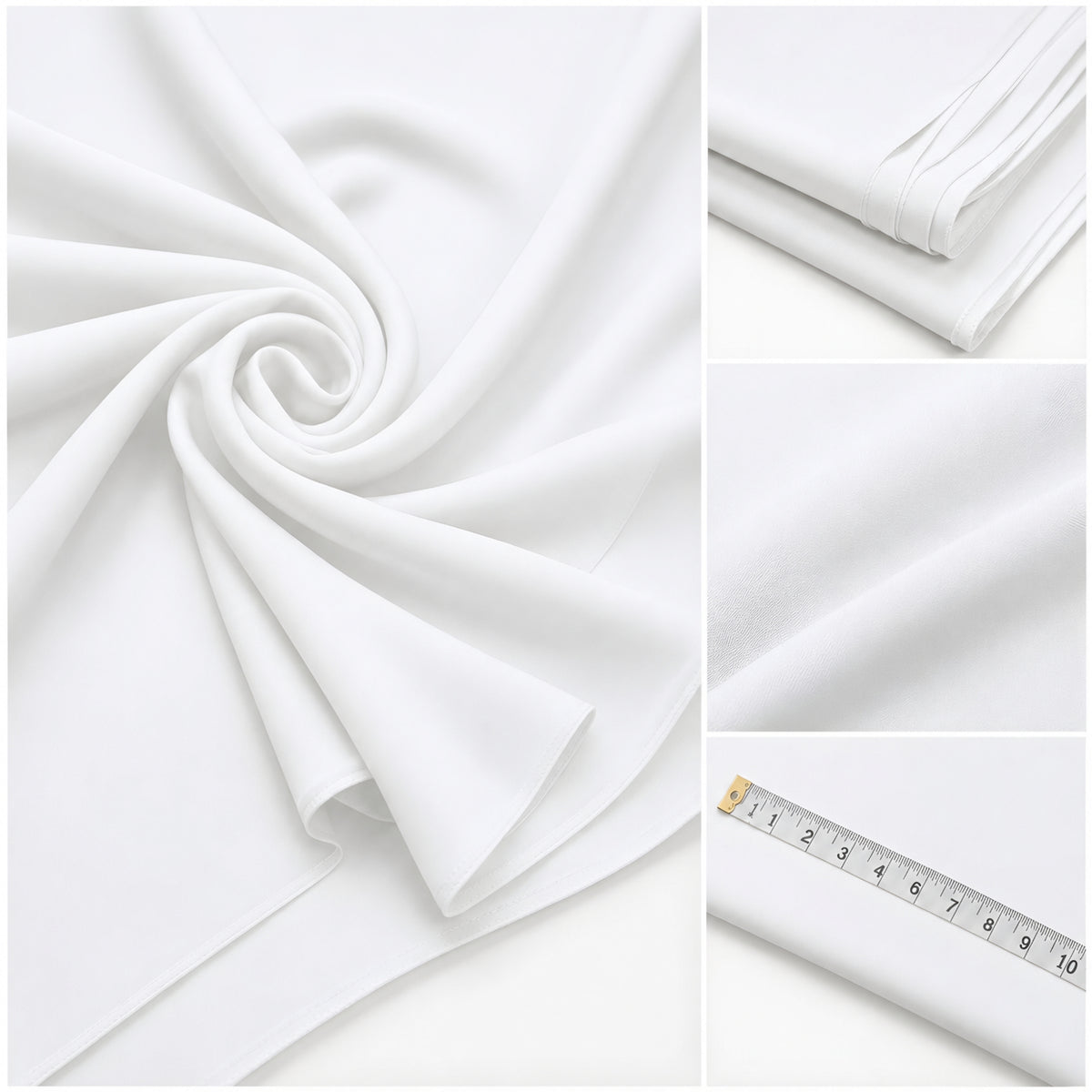 LAQASA Armaani Fabric – Pure White