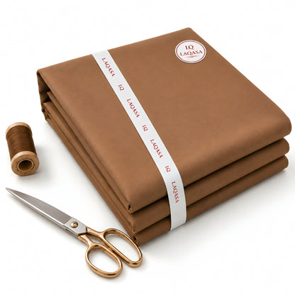 LAQASA Armaani Fabric – Camel Brown