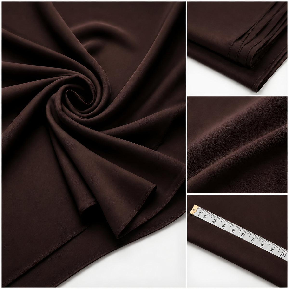 LAQASA Armaani Fabric – Dark Chocolate Brown