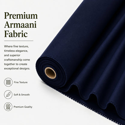 LAQASA Armaani Fabric – Navy Blue