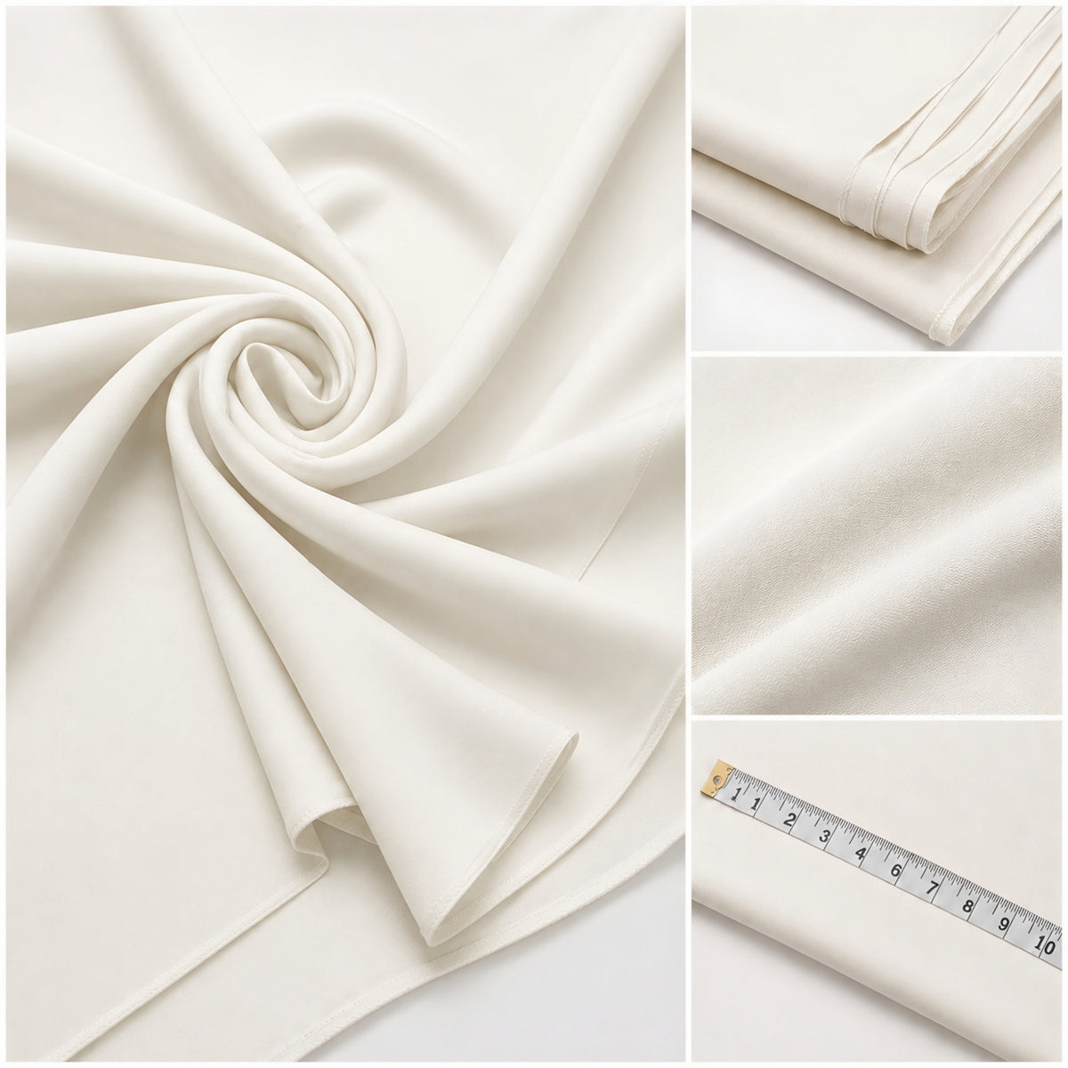 LAQASA Armaani Fabric – Cream White