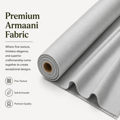 LAQASA Armaani Fabric – Platinum Grey