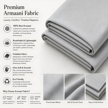 LAQASA Armaani Fabric – Platinum Grey