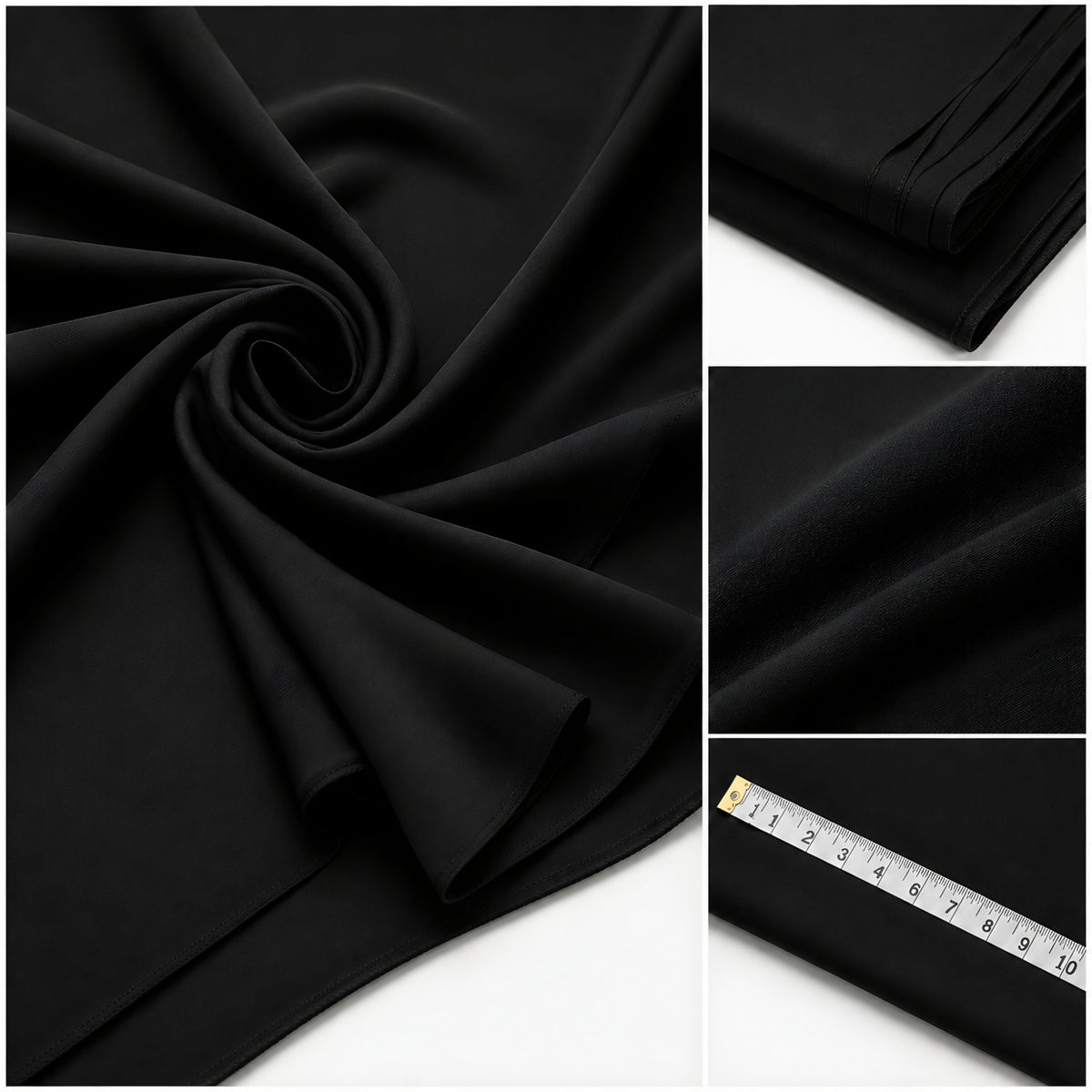 LAQASA Armaani Fabric – Jet Black