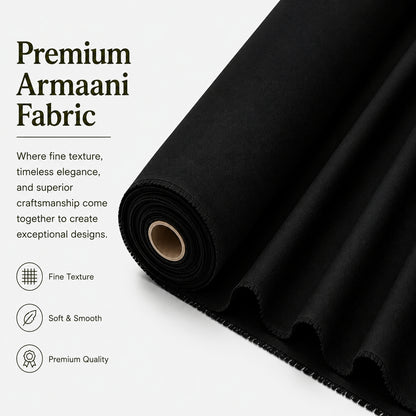 LAQASA Armaani Fabric – Jet Black