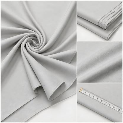 LAQASA Armaani Fabric – Light Silver Grey