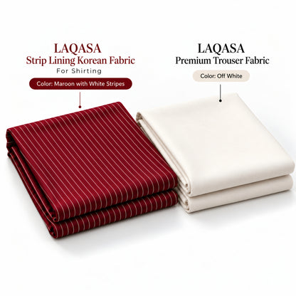 LAQASA Shirting & Trouser Combo | Unstitched