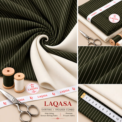 LAQASA Shirting & Trouser Combo – | Unstitched