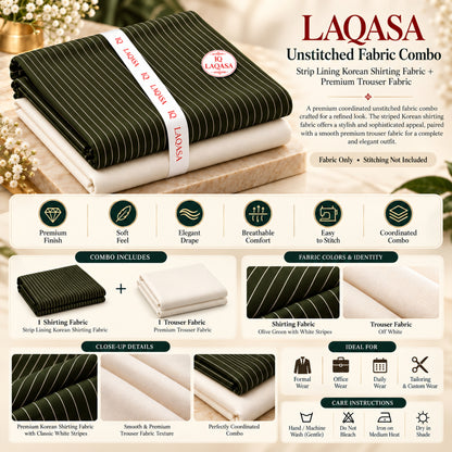 LAQASA Shirting & Trouser Combo – | Unstitched