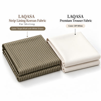 LAQASA Shirting & Trouser Combo | Unstitched